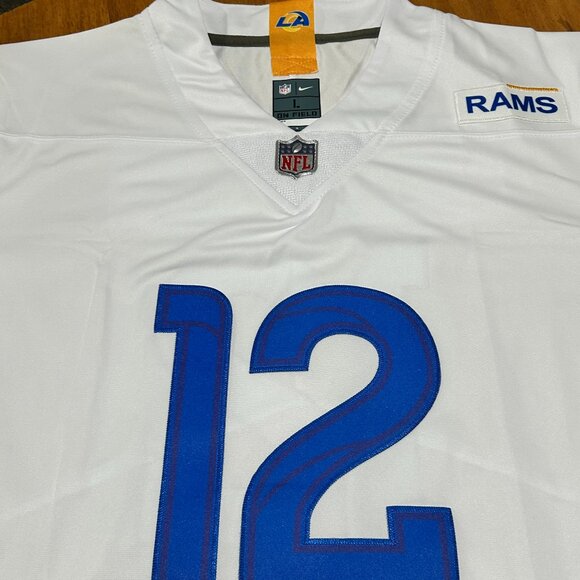 Men's Puka Nacua #12 Los Angeles Rams Stitched ON FIELD Jersey Size Large - Picture 4 of 10